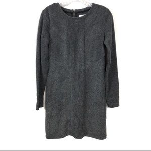 Lou & Grey Long Sleeve Gray Shift Dress